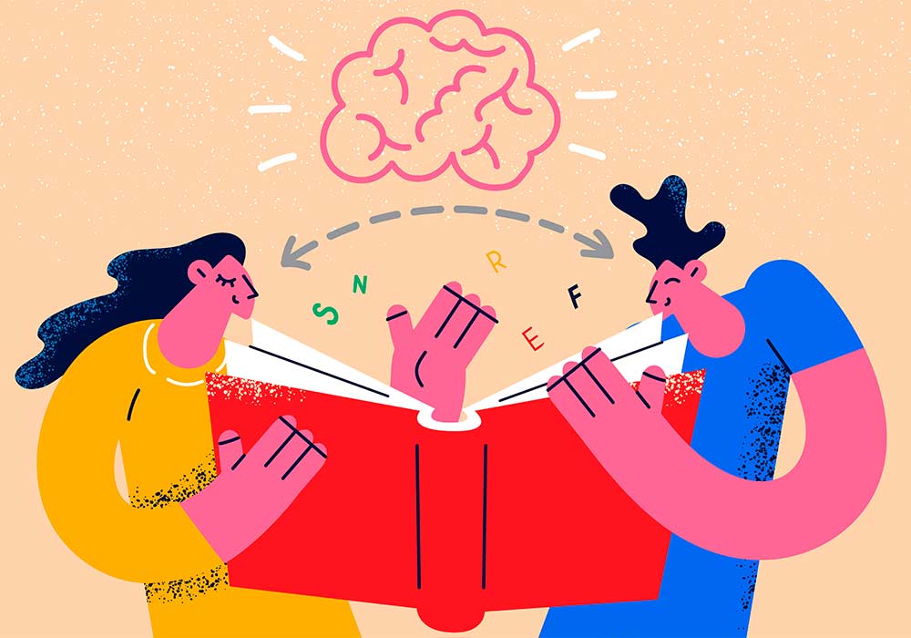 personas leyendo libro