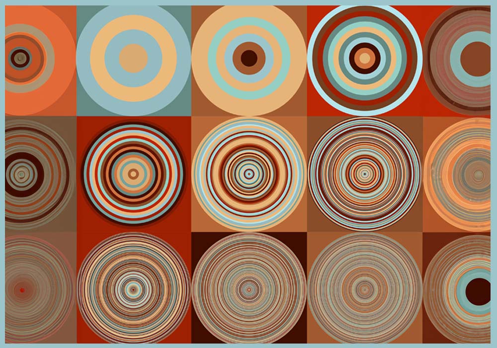 patron circulos colores